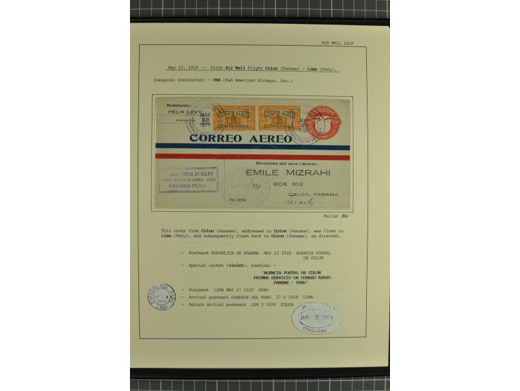 MITTELAMERIKA: 1923/31, 28 Briefe/Karten von meist Erst- und Sonderflügen von u.a. Britisch-Guyana, Costa Rica, Guatemala, Ho