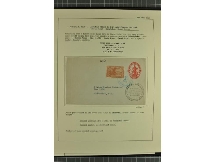 MITTELAMERIKA: 1923/31, 28 Briefe/Karten von meist Erst- und Sonderflügen von u.a. Britisch-Guyana, Costa Rica, Guatemala, Ho