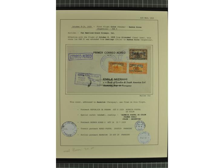 MITTELAMERIKA: 1923/31, 28 Briefe/Karten von meist Erst- und Sonderflügen von u.a. Britisch-Guyana, Costa Rica, Guatemala, Ho