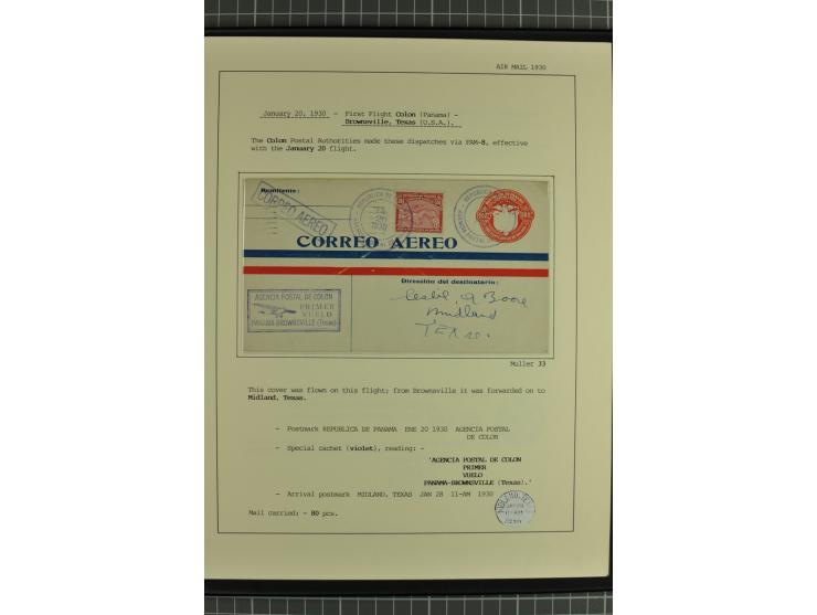 MITTELAMERIKA: 1923/31, 28 Briefe/Karten von meist Erst- und Sonderflügen von u.a. Britisch-Guyana, Costa Rica, Guatemala, Ho