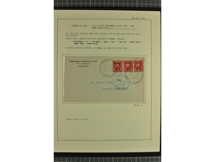 MITTELAMERIKA: 1923/31, 28 Briefe/Karten von meist Erst- und Sonderflügen von u.a. Britisch-Guyana, Costa Rica, Guatemala, Ho