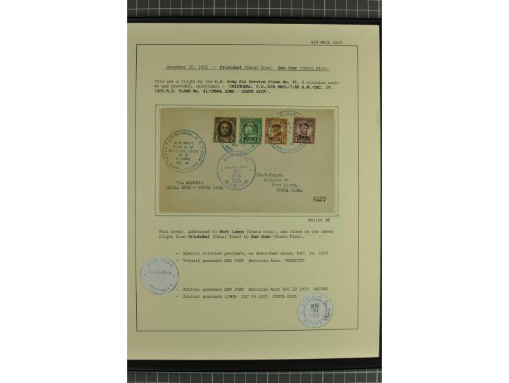 MITTELAMERIKA: 1923/31, 28 Briefe/Karten von meist Erst- und Sonderflügen von u.a. Britisch-Guyana, Costa Rica, Guatemala, Ho