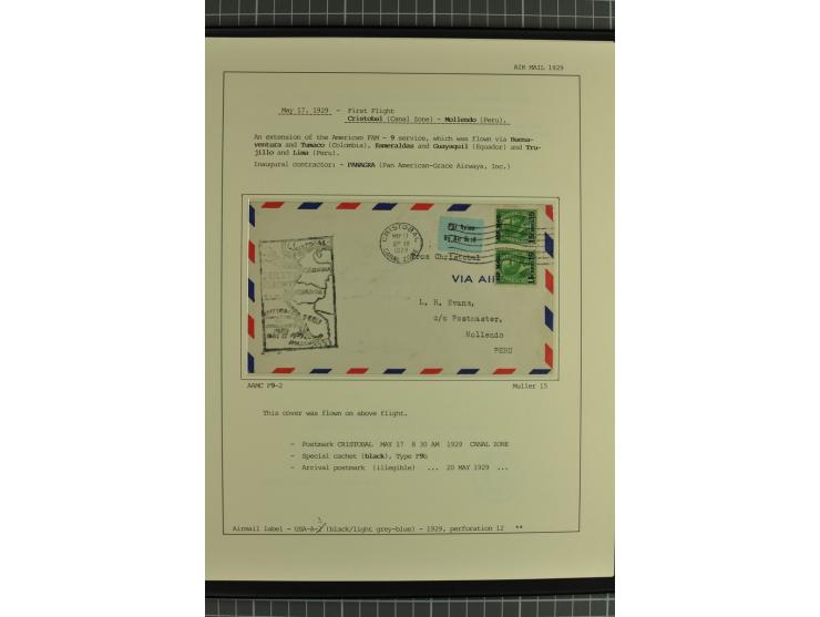 MITTELAMERIKA: 1923/31, 28 Briefe/Karten von meist Erst- und Sonderflügen von u.a. Britisch-Guyana, Costa Rica, Guatemala, Ho