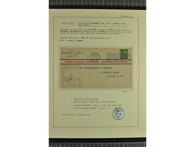 MITTELAMERIKA: 1923/31, 28 Briefe/Karten von meist Erst- und Sonderflügen von u.a. Britisch-Guyana, Costa Rica, Guatemala, Ho