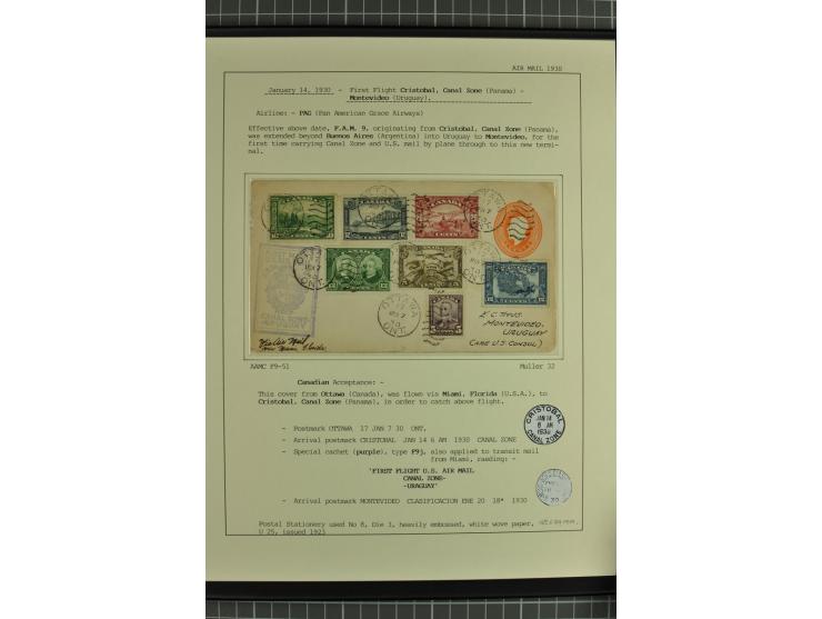 MITTELAMERIKA: 1923/31, 28 Briefe/Karten von meist Erst- und Sonderflügen von u.a. Britisch-Guyana, Costa Rica, Guatemala, Ho