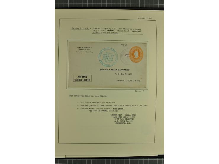 MITTELAMERIKA: 1923/31, 28 Briefe/Karten von meist Erst- und Sonderflügen von u.a. Britisch-Guyana, Costa Rica, Guatemala, Ho