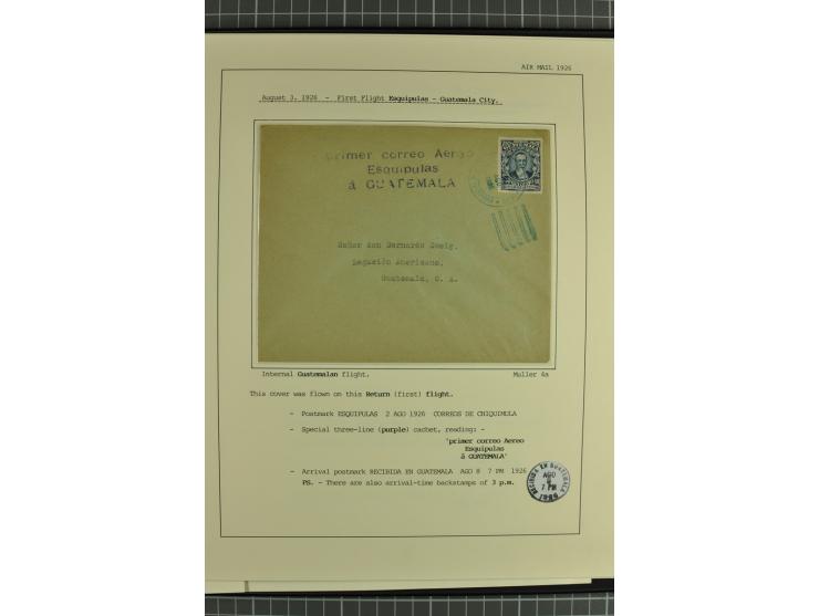 MITTELAMERIKA: 1923/31, 28 Briefe/Karten von meist Erst- und Sonderflügen von u.a. Britisch-Guyana, Costa Rica, Guatemala, Ho