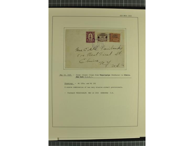 MITTELAMERIKA: 1923/31, 28 Briefe/Karten von meist Erst- und Sonderflügen von u.a. Britisch-Guyana, Costa Rica, Guatemala, Ho