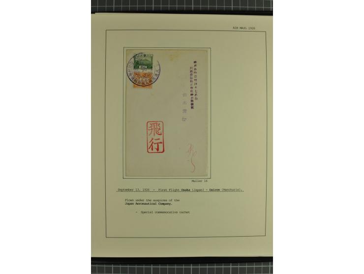 ASIEN: 1919/33, 18 Briefe/Karten von meist Erst- und Sonderflügen von Japan, Thailand, Iran und Irak, dabei einige seltene; a