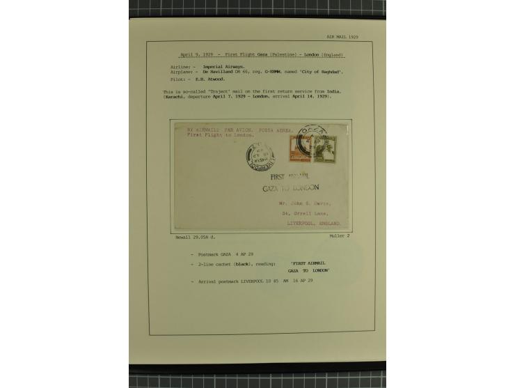 ASIEN: 1919/33, 18 Briefe/Karten von meist Erst- und Sonderflügen von Japan, Thailand, Iran und Irak, dabei einige seltene; a