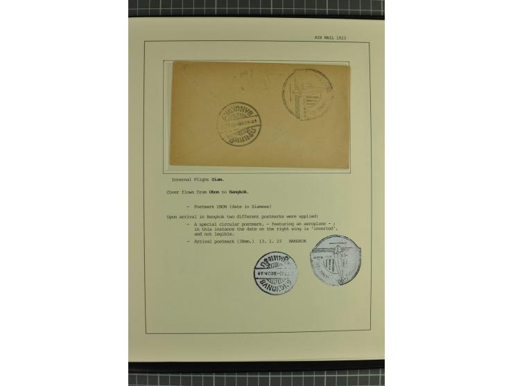 ASIEN: 1919/33, 18 Briefe/Karten von meist Erst- und Sonderflügen von Japan, Thailand, Iran und Irak, dabei einige seltene; a