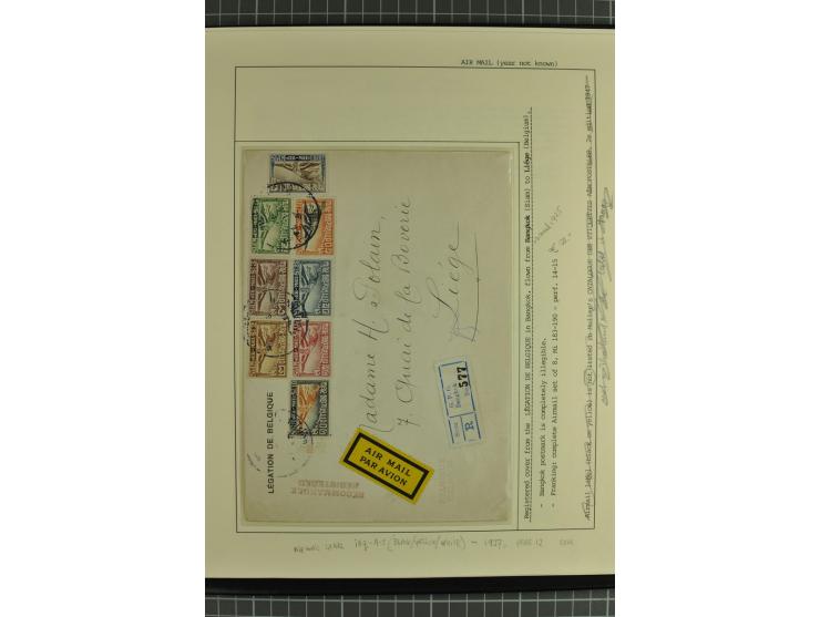 ASIEN: 1919/33, 18 Briefe/Karten von meist Erst- und Sonderflügen von Japan, Thailand, Iran und Irak, dabei einige seltene; a