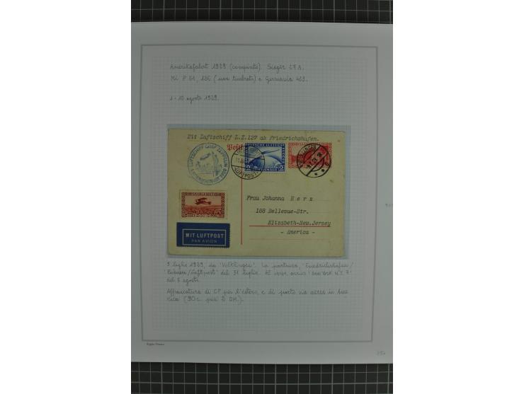 SAAR: 1929/34, Sammlung von 31 Briefen/Karten verschiedener Fahrten, dabei u.a. Sieger-Nr. 27A, 57H, 214 und 286, vielfach se