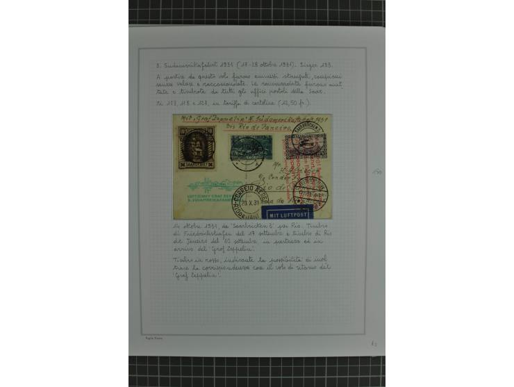 SAAR: 1929/34, Sammlung von 31 Briefen/Karten verschiedener Fahrten, dabei u.a. Sieger-Nr. 27A, 57H, 214 und 286, vielfach se