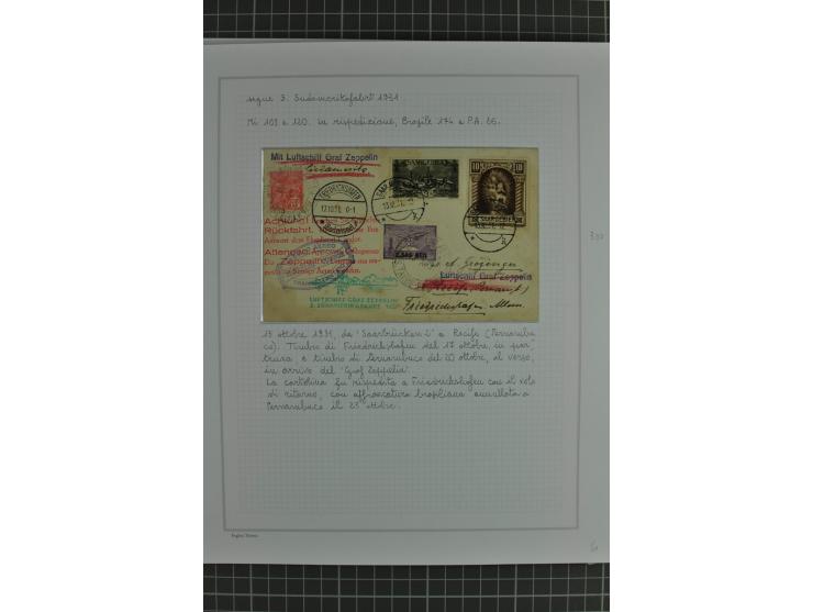 SAAR: 1929/34, Sammlung von 31 Briefen/Karten verschiedener Fahrten, dabei u.a. Sieger-Nr. 27A, 57H, 214 und 286, vielfach se