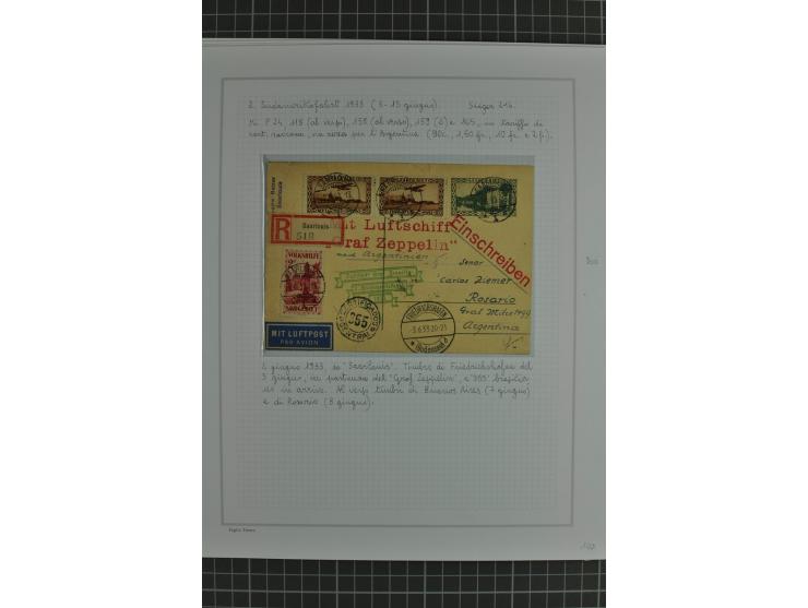 SAAR: 1929/34, Sammlung von 31 Briefen/Karten verschiedener Fahrten, dabei u.a. Sieger-Nr. 27A, 57H, 214 und 286, vielfach se