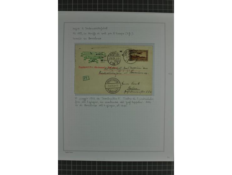 SAAR: 1929/34, Sammlung von 31 Briefen/Karten verschiedener Fahrten, dabei u.a. Sieger-Nr. 27A, 57H, 214 und 286, vielfach se