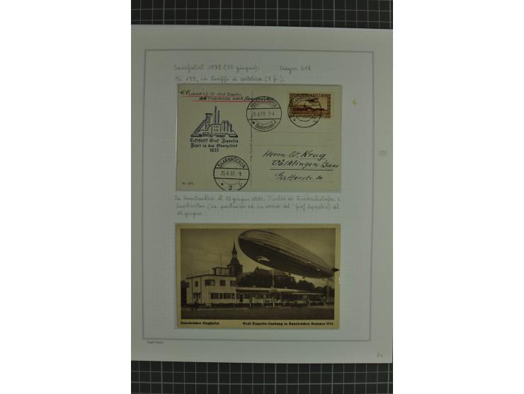 SAAR: 1929/34, Sammlung von 31 Briefen/Karten verschiedener Fahrten, dabei u.a. Sieger-Nr. 27A, 57H, 214 und 286, vielfach se
