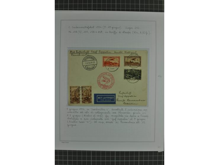 SAAR: 1929/34, Sammlung von 31 Briefen/Karten verschiedener Fahrten, dabei u.a. Sieger-Nr. 27A, 57H, 214 und 286, vielfach se