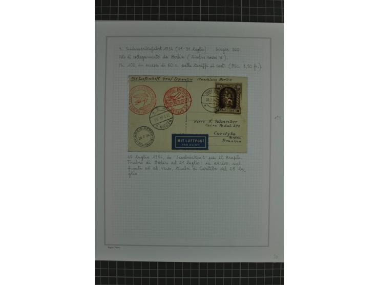 SAAR: 1929/34, Sammlung von 31 Briefen/Karten verschiedener Fahrten, dabei u.a. Sieger-Nr. 27A, 57H, 214 und 286, vielfach se