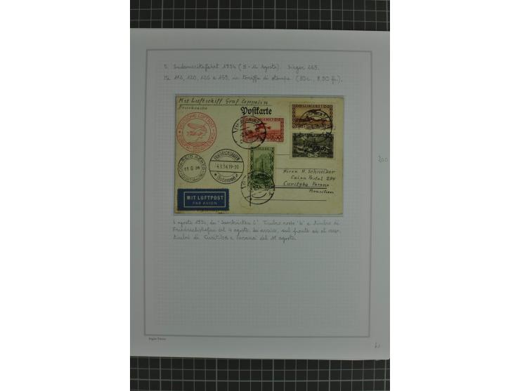 SAAR: 1929/34, Sammlung von 31 Briefen/Karten verschiedener Fahrten, dabei u.a. Sieger-Nr. 27A, 57H, 214 und 286, vielfach se