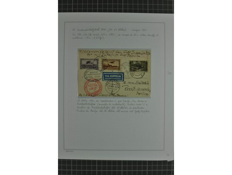 SAAR: 1929/34, Sammlung von 31 Briefen/Karten verschiedener Fahrten, dabei u.a. Sieger-Nr. 27A, 57H, 214 und 286, vielfach se