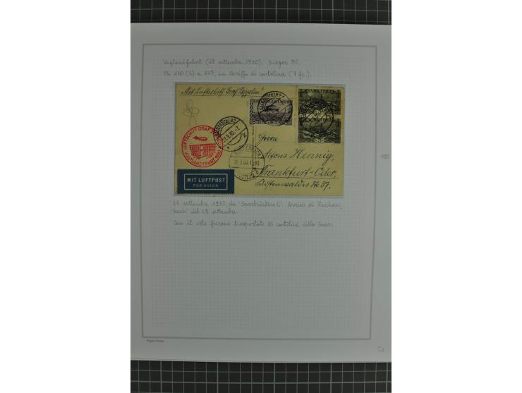 SAAR: 1929/34, Sammlung von 31 Briefen/Karten verschiedener Fahrten, dabei u.a. Sieger-Nr. 27A, 57H, 214 und 286, vielfach se
