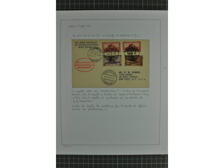 SAAR: 1929/34, Sammlung von 31 Briefen/Karten verschiedener Fahrten, dabei u.a. Sieger-Nr. 27A, 57H, 214 und 286, vielfach se