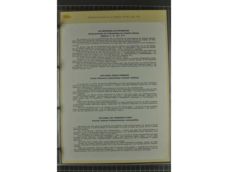 UMWELTSCHUTZ: 1930/79 (ca.), postfrische, ungebrauchte und gestempelte Sammlung mit Briefstücken und Belegen, dabei Sonderste