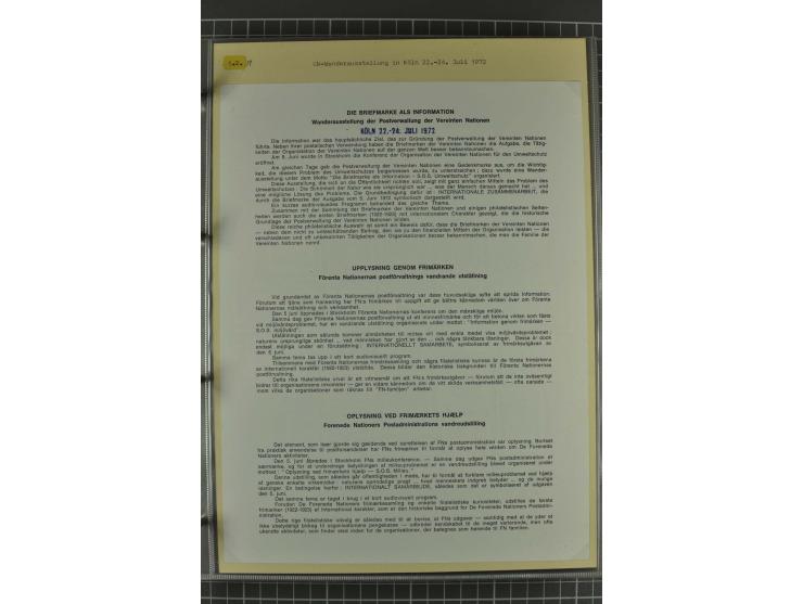 UMWELTSCHUTZ: 1930/79 (ca.), postfrische, ungebrauchte und gestempelte Sammlung mit Briefstücken und Belegen, dabei Sonderste