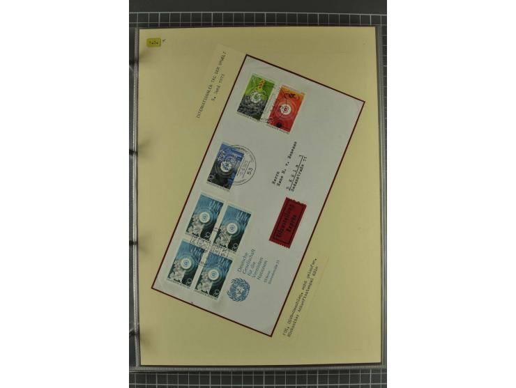 UMWELTSCHUTZ: 1930/79 (ca.), postfrische, ungebrauchte und gestempelte Sammlung mit Briefstücken und Belegen, dabei Sonderste
