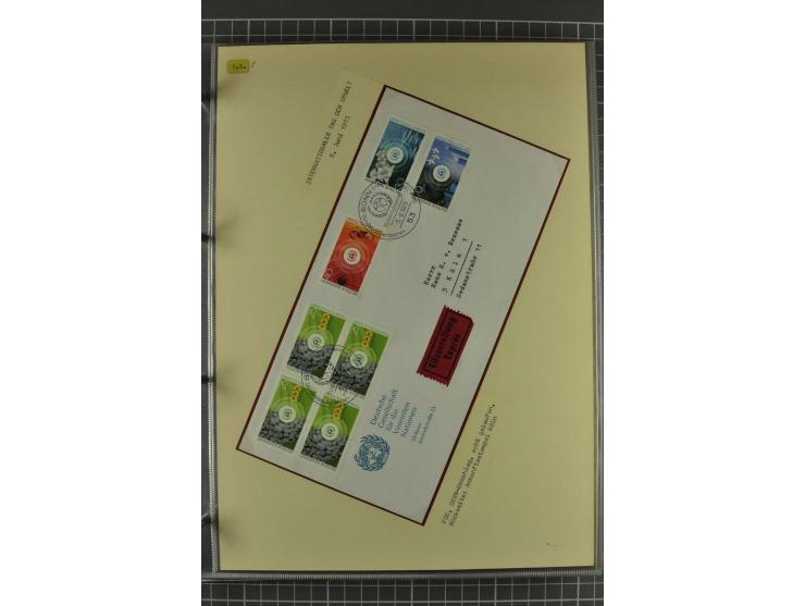 UMWELTSCHUTZ: 1930/79 (ca.), postfrische, ungebrauchte und gestempelte Sammlung mit Briefstücken und Belegen, dabei Sonderste