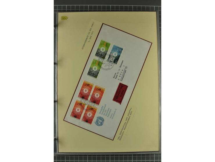 UMWELTSCHUTZ: 1930/79 (ca.), postfrische, ungebrauchte und gestempelte Sammlung mit Briefstücken und Belegen, dabei Sonderste