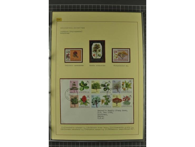 WALD UND FORST: 1943/82, postfrische, ungebrauchte und gestempelte Sammlung mit Briefstücken und vielen Belegen, dabei Sonder