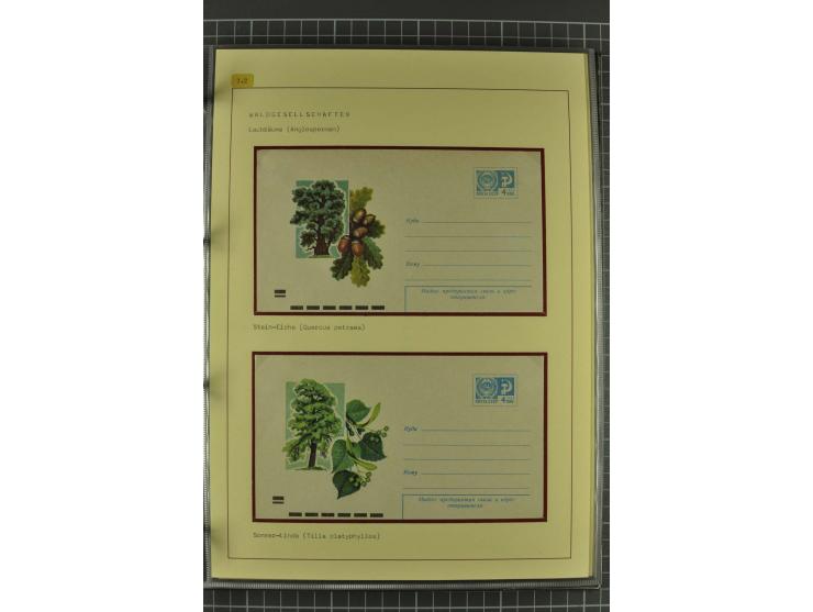 WALD UND FORST: 1943/82, postfrische, ungebrauchte und gestempelte Sammlung mit Briefstücken und vielen Belegen, dabei Sonder
