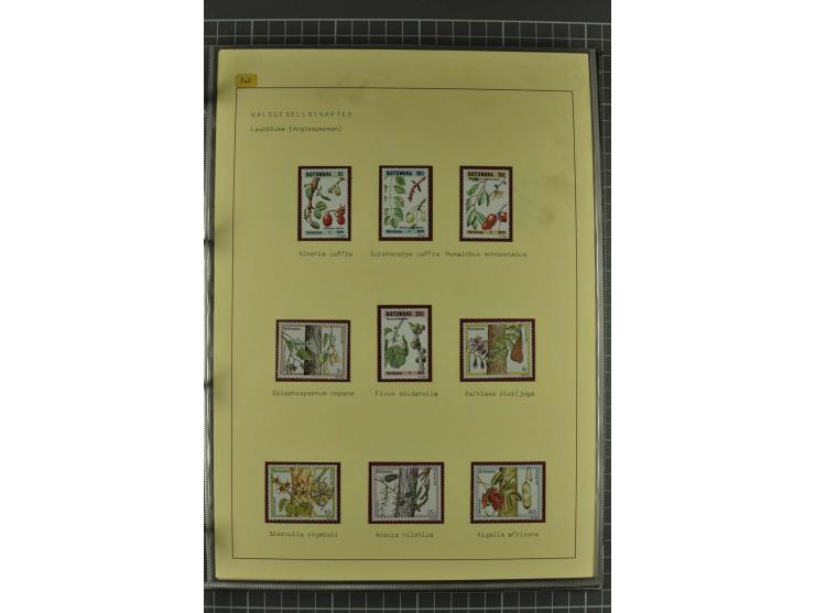 WALD UND FORST: 1943/82, postfrische, ungebrauchte und gestempelte Sammlung mit Briefstücken und vielen Belegen, dabei Sonder