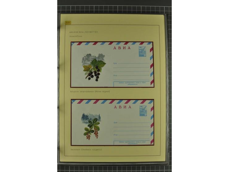 WALD UND FORST: 1943/82, postfrische, ungebrauchte und gestempelte Sammlung mit Briefstücken und vielen Belegen, dabei Sonder