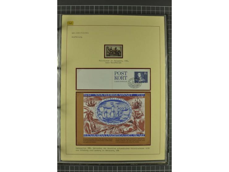 WALD UND FORST: 1943/82, postfrische, ungebrauchte und gestempelte Sammlung mit Briefstücken und vielen Belegen, dabei Sonder