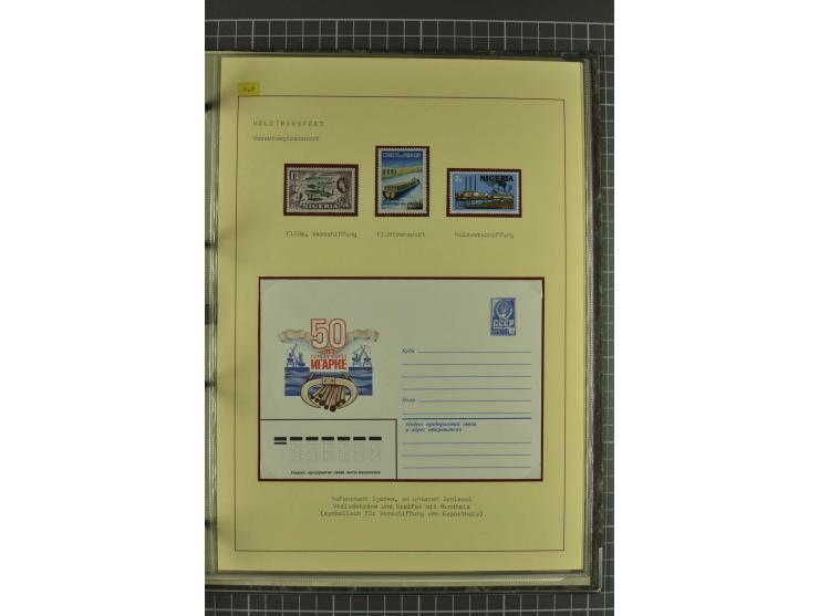 WALD UND FORST: 1943/82, postfrische, ungebrauchte und gestempelte Sammlung mit Briefstücken und vielen Belegen, dabei Sonder