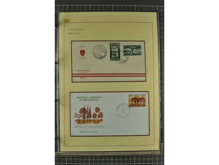 WALD UND FORST: 1943/82, postfrische, ungebrauchte und gestempelte Sammlung mit Briefstücken und vielen Belegen, dabei Sonder
