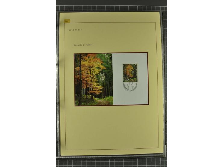 WALD UND FORST: 1943/82, postfrische, ungebrauchte und gestempelte Sammlung mit Briefstücken und vielen Belegen, dabei Sonder