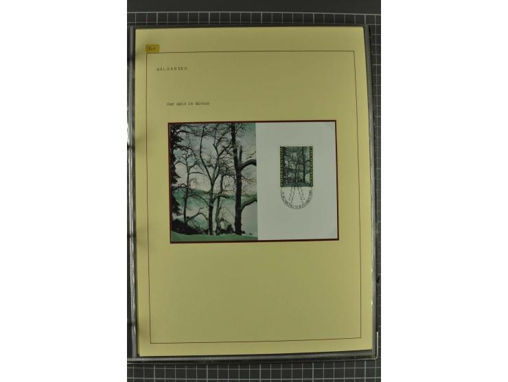 WALD UND FORST: 1943/82, postfrische, ungebrauchte und gestempelte Sammlung mit Briefstücken und vielen Belegen, dabei Sonder