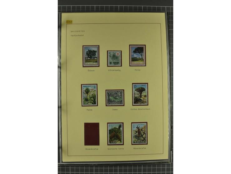 WALD UND FORST: 1943/82, postfrische, ungebrauchte und gestempelte Sammlung mit Briefstücken und vielen Belegen, dabei Sonder