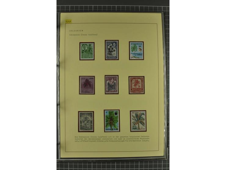 WALD UND FORST: 1943/82, postfrische, ungebrauchte und gestempelte Sammlung mit Briefstücken und vielen Belegen, dabei Sonder