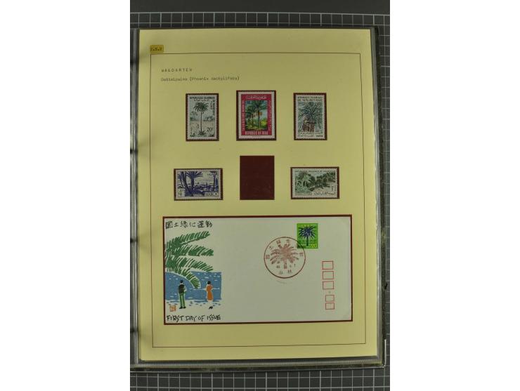 WALD UND FORST: 1943/82, postfrische, ungebrauchte und gestempelte Sammlung mit Briefstücken und vielen Belegen, dabei Sonder