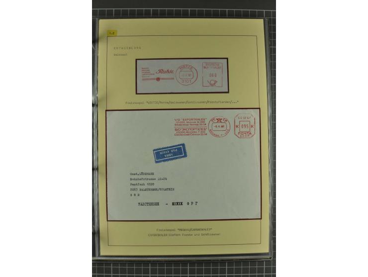 WALD UND FORST: 1943/82, postfrische, ungebrauchte und gestempelte Sammlung mit Briefstücken und vielen Belegen, dabei Sonder