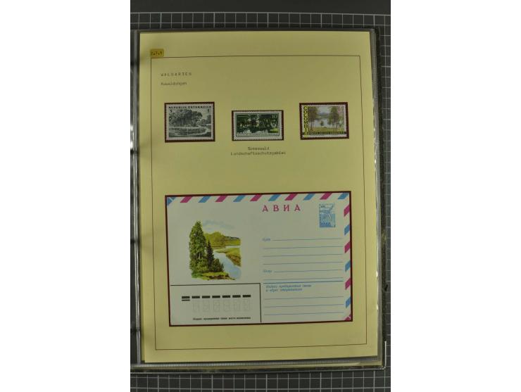WALD UND FORST: 1943/82, postfrische, ungebrauchte und gestempelte Sammlung mit Briefstücken und vielen Belegen, dabei Sonder