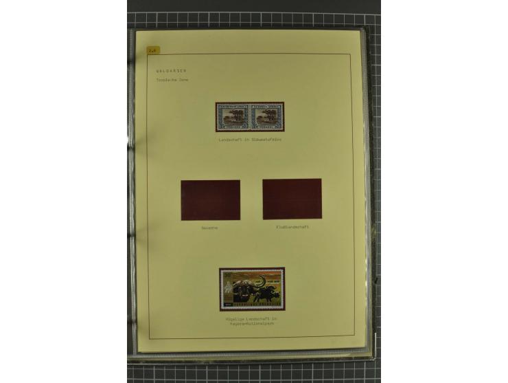 WALD UND FORST: 1943/82, postfrische, ungebrauchte und gestempelte Sammlung mit Briefstücken und vielen Belegen, dabei Sonder