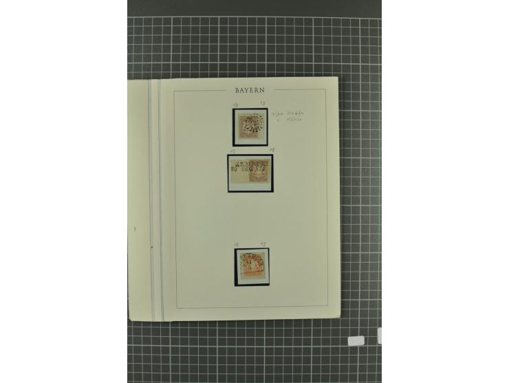 1849/1919, ungebrauchte und gestempelte, teils auch postfrische Partie auf alten Albenblättern, dabei viele bessere Werte und
