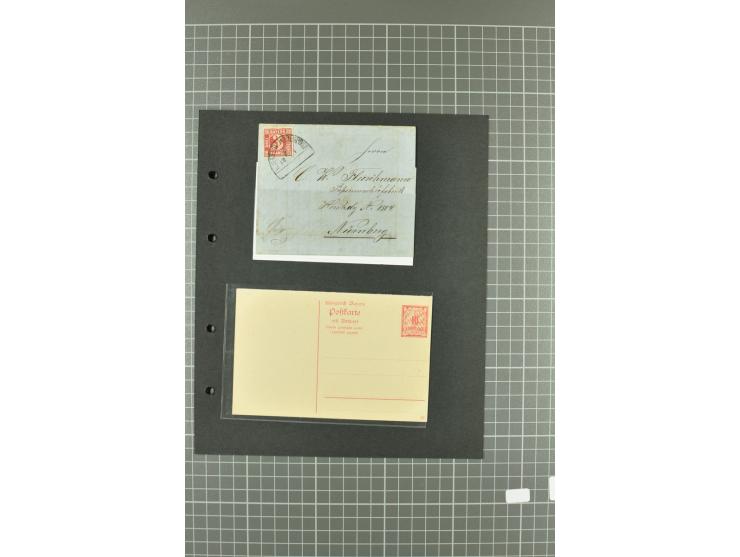 1849/1919, ungebrauchte und gestempelte, teils auch postfrische Partie auf alten Albenblättern, dabei viele bessere Werte und